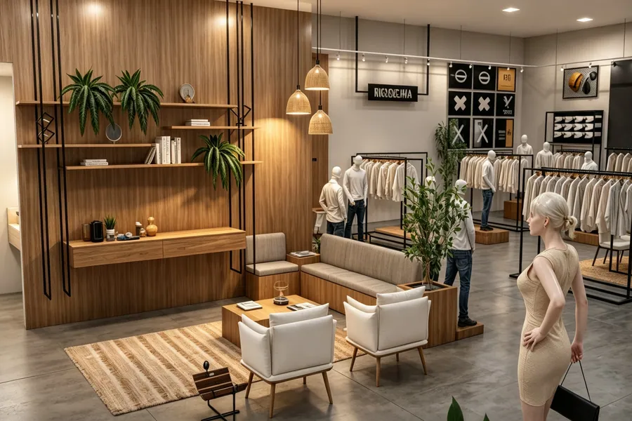 Projeto de interiores para loja de roupas - ARQTMIZ Arquitetura